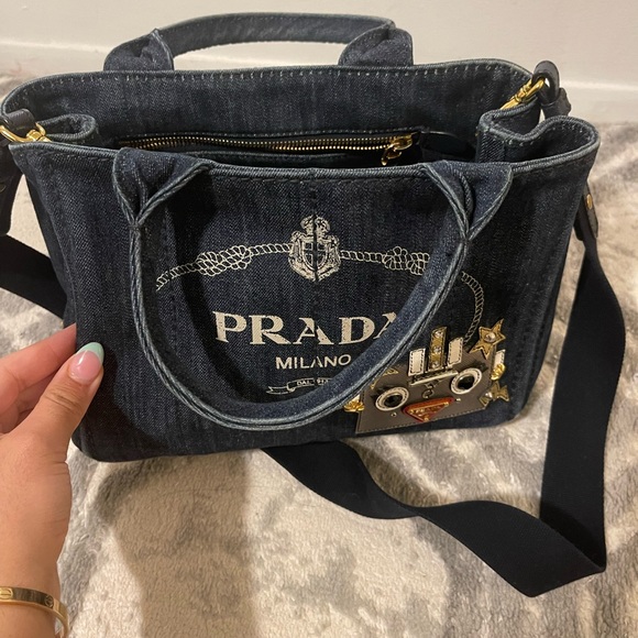 Prada Robot Denim tote - Picture 3 of 11